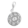 Image of Health Seal Pentacle King Solomon Kabbalah Pendant Carabin Silver 925 Ø 0,6"