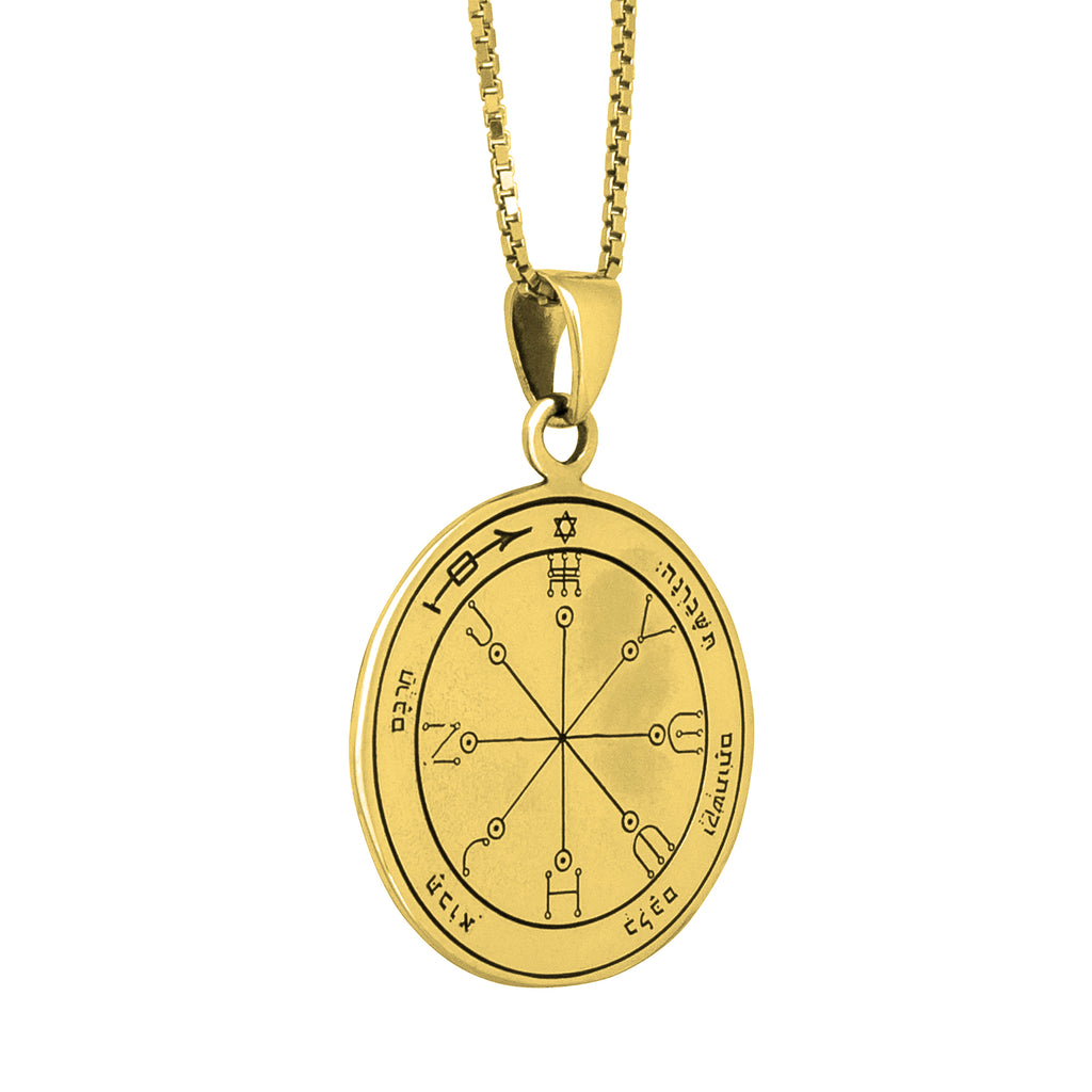 Seal of Highest Protection Pentacle King Solomon Pendant Amulet Silver 925