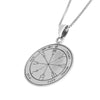 Image of Seal of Highest Protection Pentacle King Solomon Pendant Amulet Silver 925