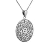 Image of Guarding & Protection Seal Seventh Pentacle of Mars King Solomon's Pendant Amulet Silver 925