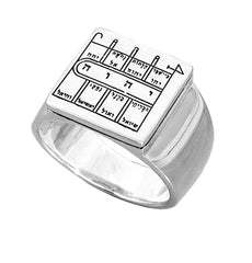 Path Clearing Seal King Solomon Signet-Ring Amulet Kabbalah Silver 925 (6-13 size)