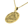 Image of The Fourth Seal of Saturn Pentacle King Solomon Amulet Pendant Silver 925
