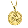 Image of The Fourth Seal of Saturn Pentacle King Solomon Amulet Pendant Silver 925
