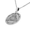 Image of The Fourth Seal of Saturn Pentacle King Solomon Amulet Pendant Silver 925