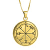Image of The Seal of Retribution Sixth Pentacle of Saturn King Solomon Pendant Amulet Silver 925