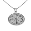 Image of The Seal of Retribution Sixth Pentacle of Saturn King Solomon Pendant Amulet Silver 925