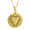 Image of Pendant Amulet of Foresight The Seventh Pentacle of Saturn King Solomon Seal, Silver 925
