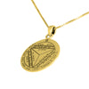 Image of Pendant Amulet of Foresight The Seventh Pentacle of Saturn King Solomon Seal, Silver 925