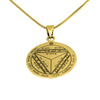Image of Pendant Amulet of Foresight The Seventh Pentacle of Saturn King Solomon Seal, Silver 925