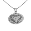 Image of Pendant Amulet of Foresight The Seventh Pentacle of Saturn King Solomon Seal, Silver 925