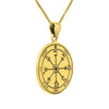 Image of Pendant Seal of Solomon for Insight Amulet Kabbalah Pentacle Silver 925 Ø 0,09"