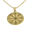 Image of Pendant Seal of Solomon for Insight Amulet Kabbalah Pentacle Silver 925 Ø 0,09"