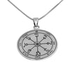 Image of Pendant Seal of Solomon for Insight Amulet Kabbalah Pentacle Silver 925 Ø 0,09"