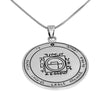 Image of Pendant King Solomon Seal of Safe and Easy Travel Pentacle Amulet Silver 925