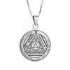 Image of King Solomon Seal Pendant Amulet of Energy Concentration. The Sixth Seal of the Sun Silver 925