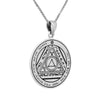 Image of King Solomon Seal Pendant Amulet of Energy Concentration. The Sixth Seal of the Sun Silver 925