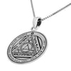 Image of King Solomon Seal Pendant Amulet of Energy Concentration. The Sixth Seal of the Sun Silver 925