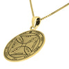 Image of The Seventh Pentacle of the Sun King Solomon Pendant Amulet Seal of Release Own Prisons, Silver 925