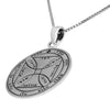 Image of The Seventh Pentacle of the Sun King Solomon Pendant Amulet Seal of Release Own Prisons, Silver 925