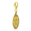 Image of Wishes Seal Pendant Kabbalah King Solomon Pendant Carabin Silver 925 Ø 0,6"
