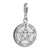 Image of Wishes Seal Pendant Kabbalah King Solomon Pendant Carabin Silver 925 Ø 0,6"