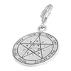 Image of Wishes Seal Pendant Kabbalah King Solomon Pendant Carabin Silver 925 Ø 0,6"