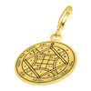 Image of Love Seal Pentacle King Solomon Wisdom Pendant Amulet Talisman Silver 925 Ø 0,6"