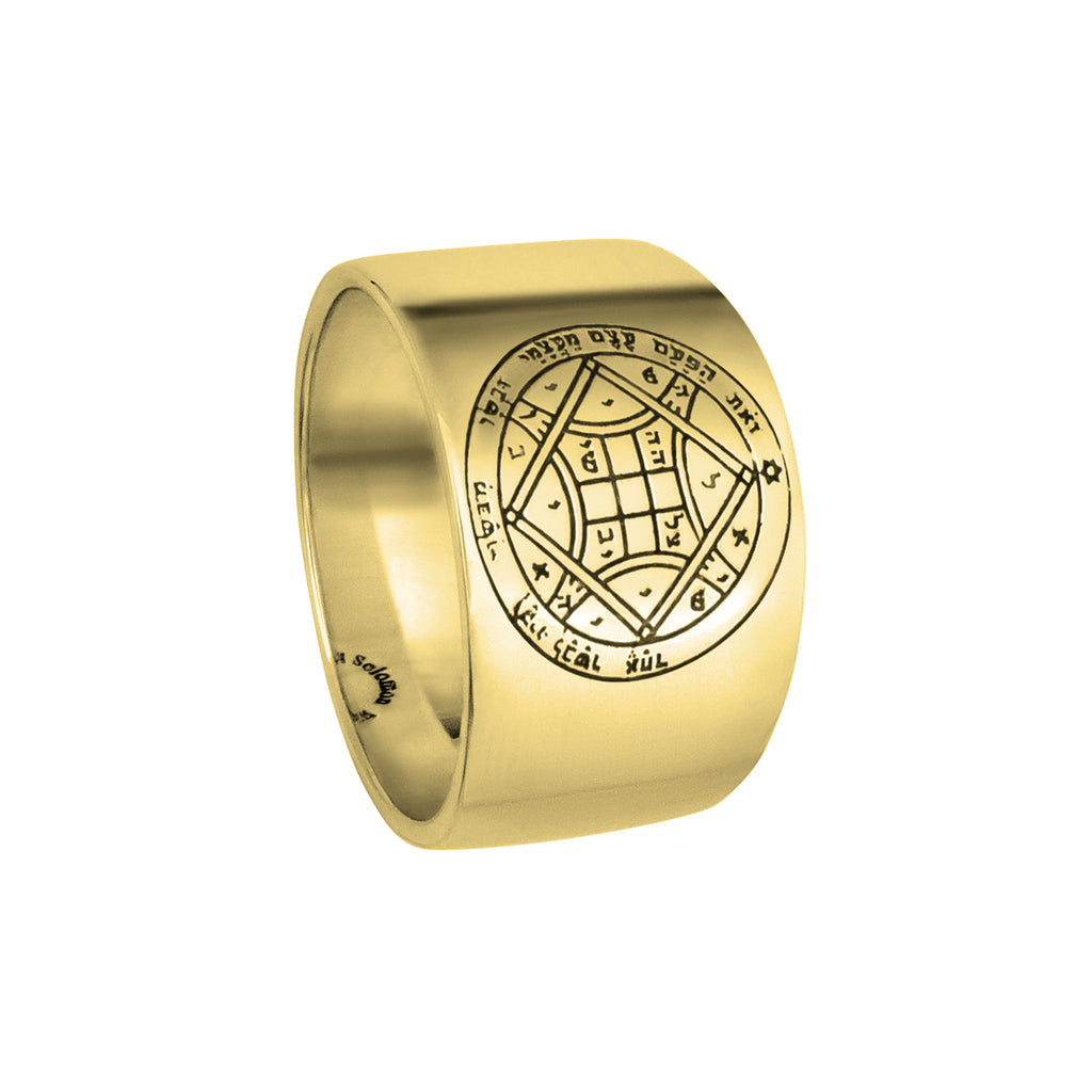 Love Seal Kabbalah Pentacle King Solomon Ring Amulet Silver 925 (6-13 sizes)