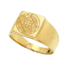 Love Seal Kabbalah Pentacle King Solomon Signet Ring Amulet Silver 925 (6-13 sizes)