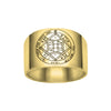 Image of Love Seal Kabbalah Pentacle King Solomon Ring Amulet Silver 925 (6-13 sizes)