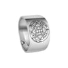 Image of Love Seal Kabbalah Pentacle King Solomon Ring Amulet Silver 925 (6-13 sizes)