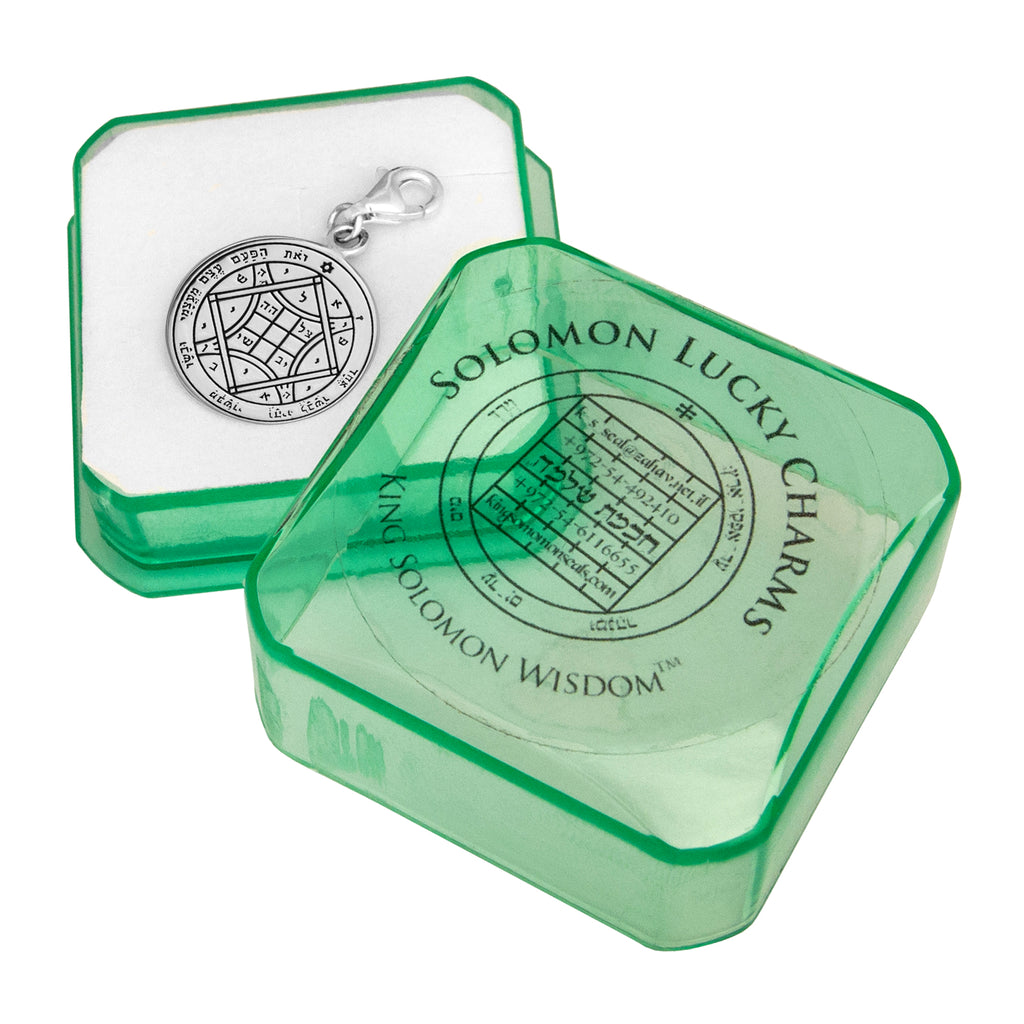 Love Seal Pentacle King Solomon Wisdom Pendant Amulet Talisman Silver 925 Ø 0,6"