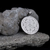Image of Protect God Pendant Kabbalah Amulet Names of 12 angels & Star of David Sterling Silver Ø1"