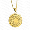 Image of Pendant Kabbalah Amulet Mind Gain of King Solomon Pentacle Sterling Silver Ø1"