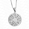 Image of Pendant Kabbalah Amulet Mind Gain of King Solomon Pentacle Sterling Silver Ø1"