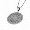Image of Pendant Kabbalah Amulet Mind Gain of King Solomon Pentacle Sterling Silver Ø1"