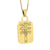 Image of The Brass Serpent Amulet for Paths Clearing Kabbalah Pendant Pentacle Silver 925
