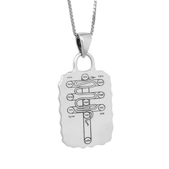 The Brass Serpent Amulet for Paths Clearing Kabbalah Pendant Pentacle Silver 925