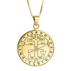Pendant Seal The Great Key of Solomon Amulet Kabbalah Pentacle Silver 925