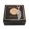 Image of Pendant Amulet of Kabbalah Medallion Angel Wings Silver 925 Kabbalah Jewelry
