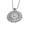 Image of Amulet of Kabbalah of King Solomon 72 names of God. Spinning Pendant, 925 Sterling Silver