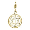 Image of Health Seal Pentacle King Solomon Kabbalah Pendant Carabin Silver 925 Ø 0,6"
