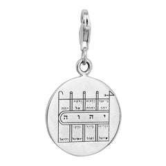 Pendant Kabbalah King Solomon Path Clearing Pendant Carabin Silver 925 Ø 0,6"