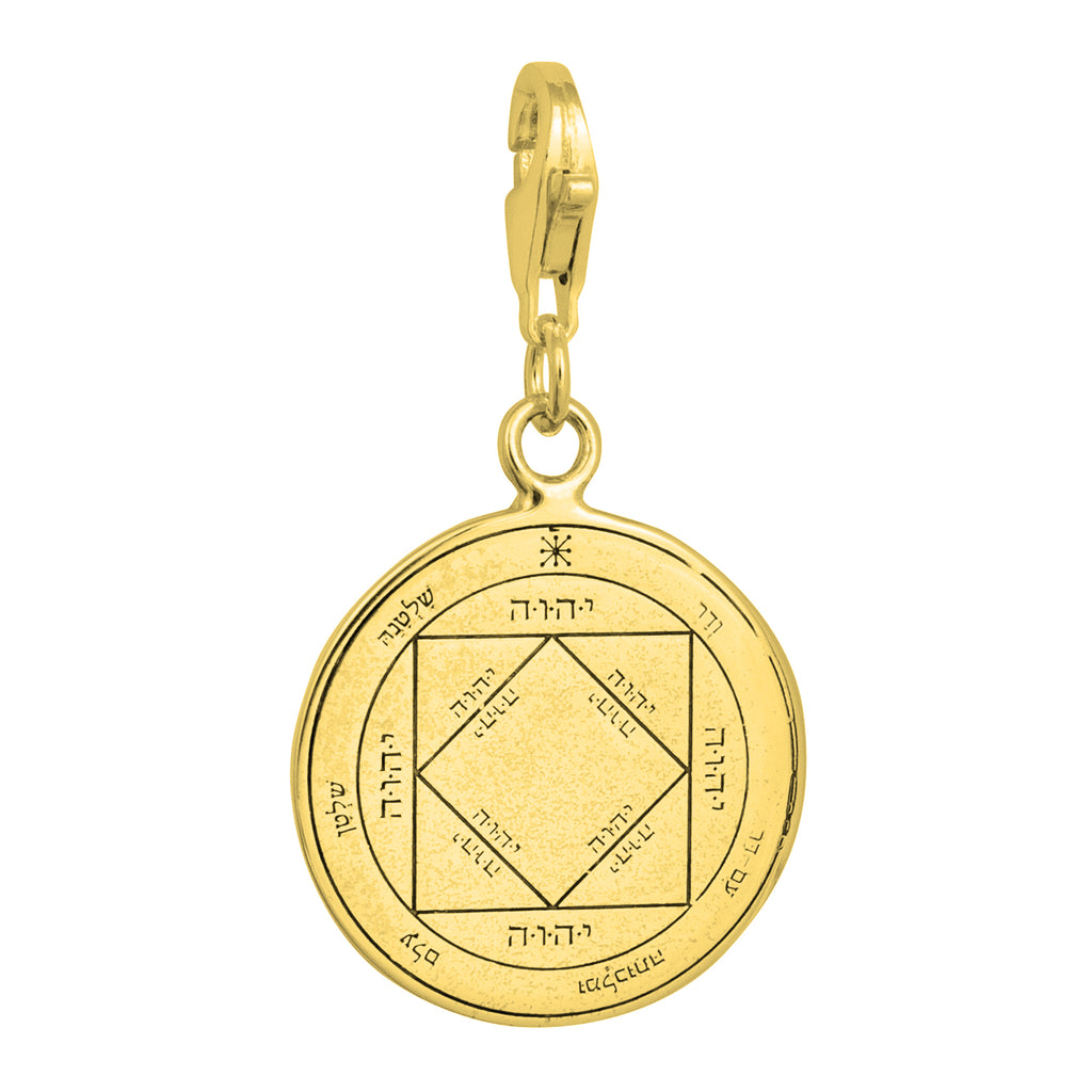 Kabbalah Pendante Victorious Seal Pentacle King Solomon Amulet Silver 925 Ø 0.6"Kabbalah Pendant Victorious Seal Pentacle King Solomon Amulet Silver 925 Ø 0.6"