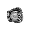 Image of Charm Amulet Kabbalah Matching Seal Pentacle King Solomon Wisdom silver 925