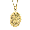 Image of Kabbalah Pendant Profusion Seal First Pentacle of Jupiter King Solomon Amulet silver 925 Ø 0,90"