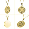 Image of Kabbalah Pendant Profusion Seal First Pentacle of Jupiter King Solomon Amulet silver 925 Ø 0,90"