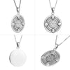 Image of Kabbalah Pendant Profusion Seal First Pentacle of Jupiter King Solomon Amulet silver 925 Ø 0,90"