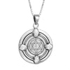 Image of Kabbalah Pendant Health Seal Second Pentacle of Mars King Solomon Wisdom Amulet Silver 925