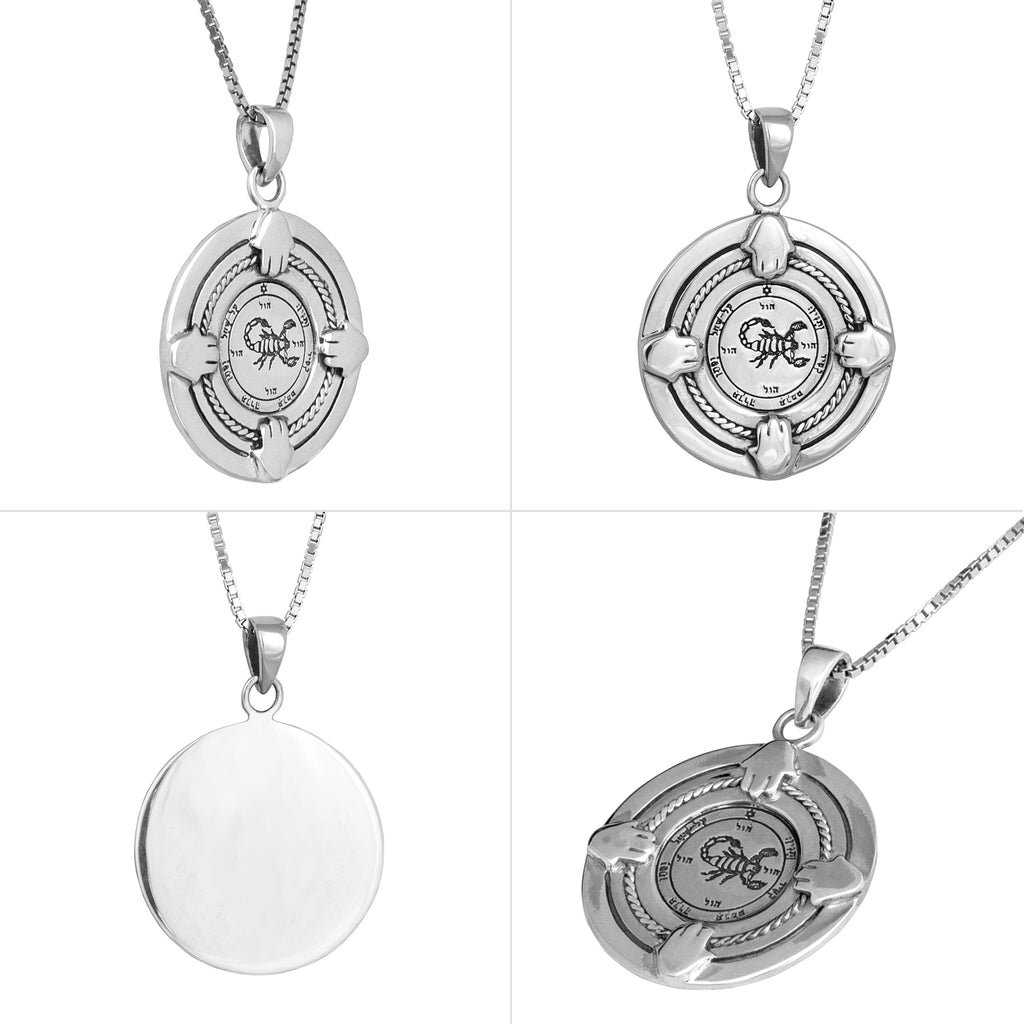 Recuperation Seal Fifth Pentacle of Mars King Solomon Amulet Pendant Silver 925